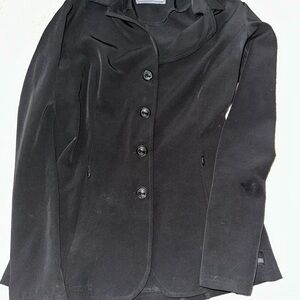 Women's Black Grand Prix show coat